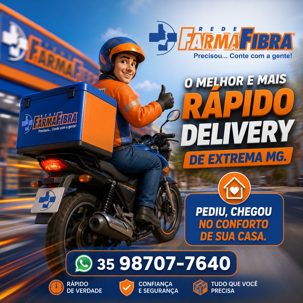 O Melhor e Mais Rápido Delivery de Extrema MG - Rede Farmafibra